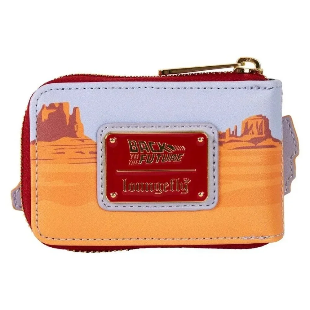 Loungefly Back To The Future Wallet DeLorean Zip Around Accordion Wallet New - Picture 2 of 5